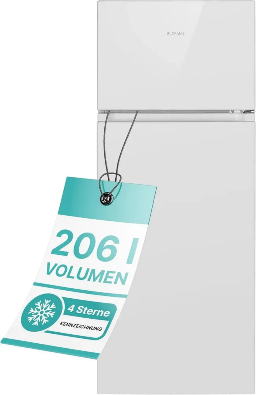 Réfrigérateur-Congélateur Autonome Bomann DT 7318 206L Classe E Blanc