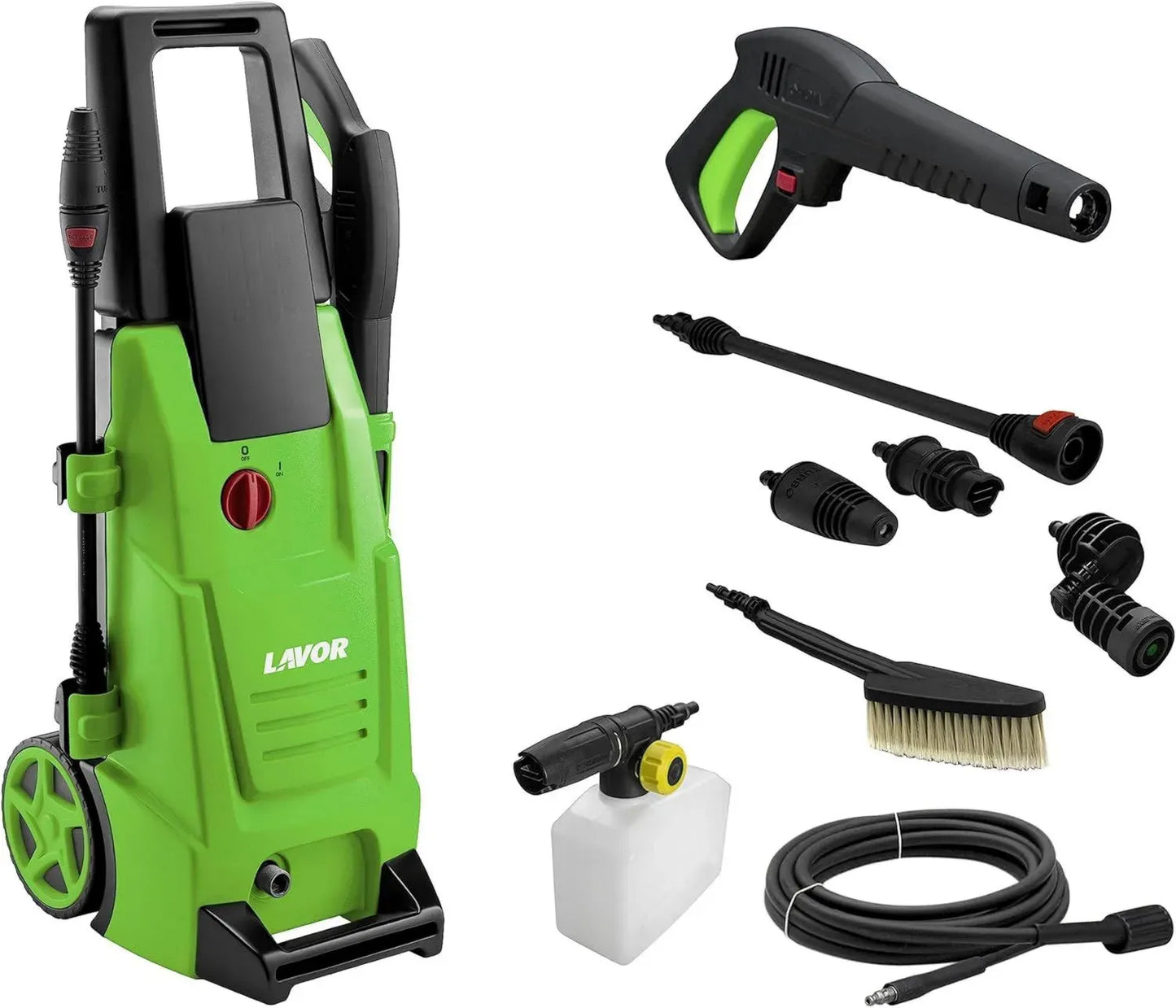 Nettoyeur Haute Pression Lavor NJ Plus 130 avec Mousse Réglable et Brosse