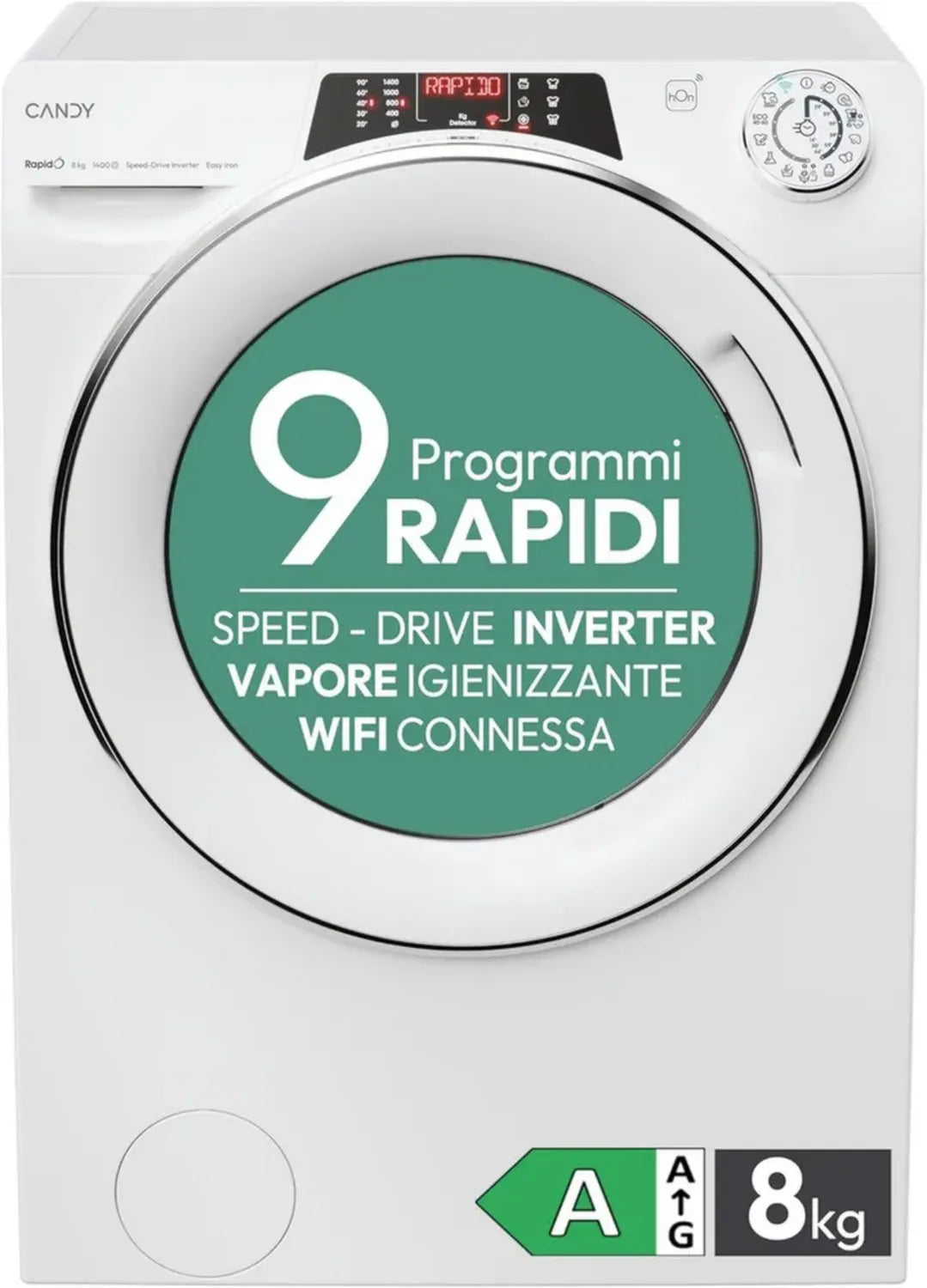Lave-linge frontal Candy 8 kg 1400 tr/min Blanc